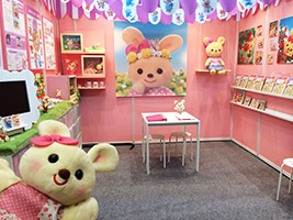 第4回キャラクター＆ライセンス展「みみちゃん」ブースのイメージ写真です