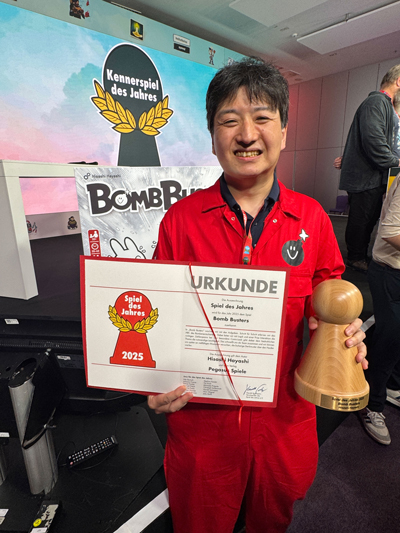 ゲーム作者の林尚志氏の写真です